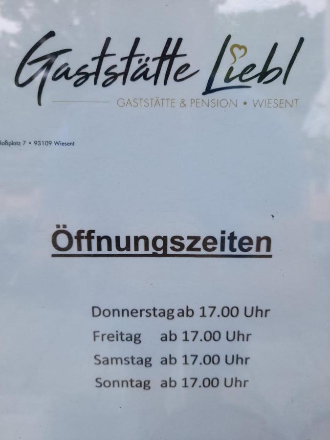 Hotel Gaststaette Liebl Wiesent Zewnętrze zdjęcie